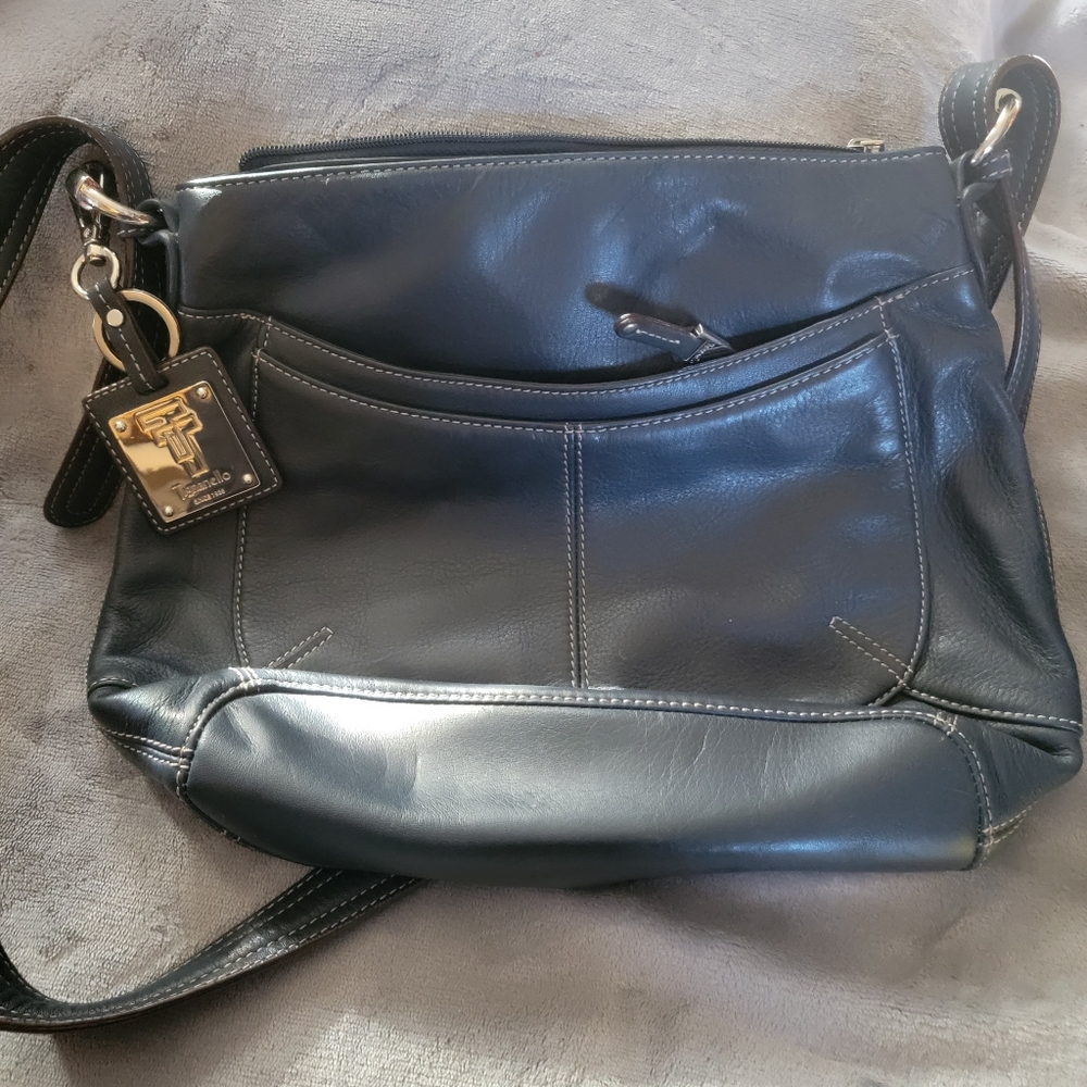 Tignanello Navy medium shoulder bag